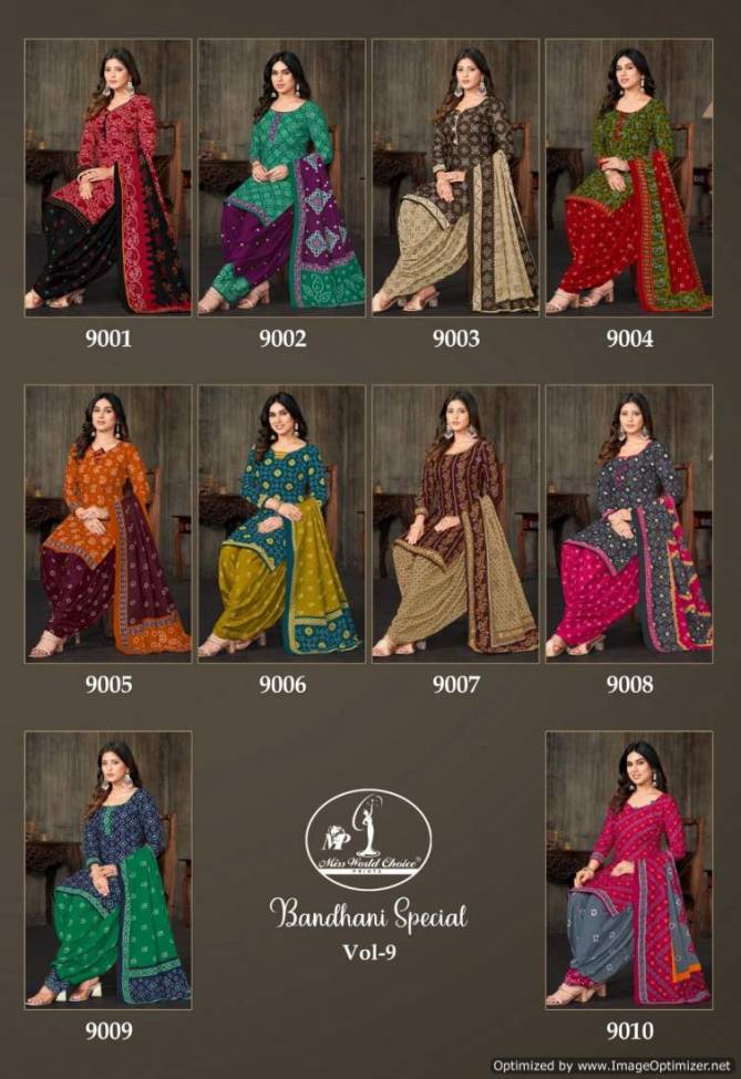 Bandhani Special Vol 9 By Miss World Cotton Printed Dress Material Wholesale Price In Surat
